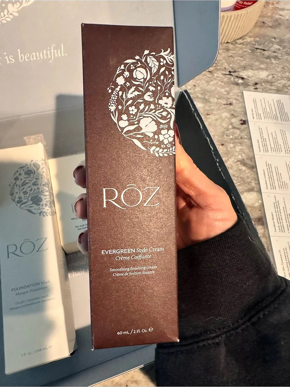 ROZ Evergreen Style Cream Hair Treatment Cream NWT